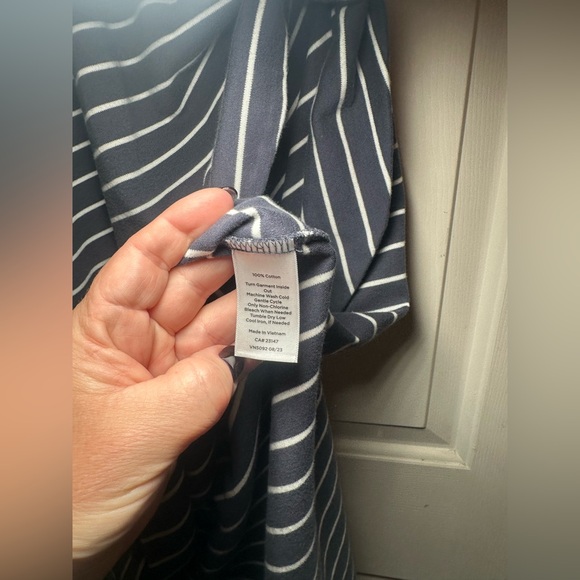 Have Navy and‎ White Striped Midi Dress - Picture 3 of 5